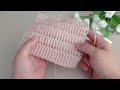 sadece 2 sıra çok basit model tığ işi yelek etol şal kol yaka kesimi✔️crochet stitch Стежок крючком