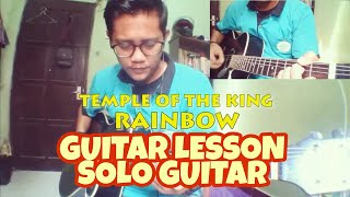 Guitar Lesson - Guitar Solo Temple Of The King - Rainbow