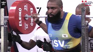 Garmez Parks - 14th Place 652.5kg Total - 120kg Class 2022 IPF World Classic Championship