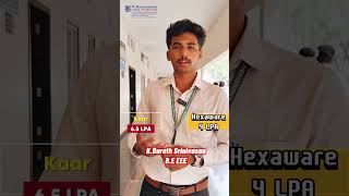 K.Bharath Srinivasan EEE | Hexaware - 4 LPA | KAAR - 6.5 LPA | ACHIEVER 2025 | MKCE Karur