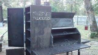 Reverse flow smoker build pt.2