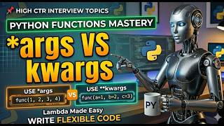 12. Master Python Functions | *args, kwargs, Lambda & Real Examples