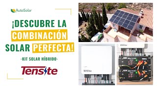 Instalación fotovoltaica de un kit solar híbrido Tensite