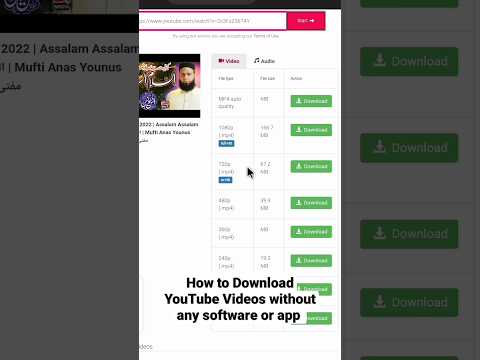 How To Download YouTube Videos Without Any Software Or App In Android ...