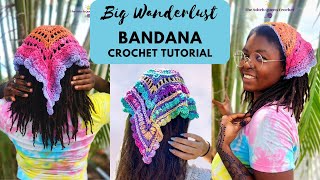 CROCHET BANDANA TUTORIAL - *Highly Requested* + Step by Step Pattern