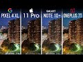 Pixel 4 XL vs iPhone 11 Pro vs Note 10 Plus vs OnePlus 7T Camera Test Comparison