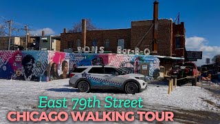 ❄️Chicago Neighborhood Walk | 79th Street | South Chicago Avenue | Chicago Virtual Walking Tour