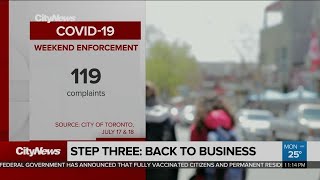 Back to business: Ontario's first weekend in step three