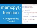 memcpy() function | C Programming Tutorial