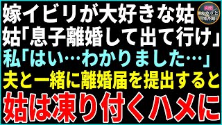 【スカッとする話】嫁いびり姑「今すぐ息子と離婚して出て行け」私「わかりました！」→私が夫と一緒に離婚届を提出すると次の瞬間、姑が凍りつくはめにwww