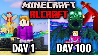I Spent 100 Days in RLCraft & Beat The Hardest Boss...