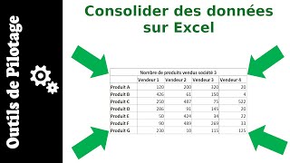 Consolider des données sur Excel