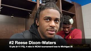 Reese Dixon-Waters talks after USC's first-round loss to Michigan State