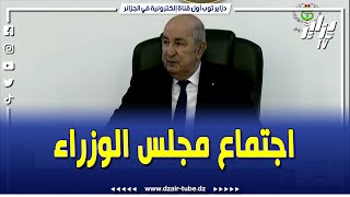 #شاهد..رئيس الجمهورية يترأس اجتماعا لـمجلس الوزراء