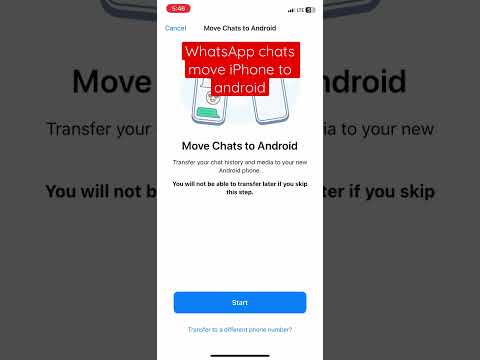 How to move WhatsApp chats iPhone to android #iphone #shorts