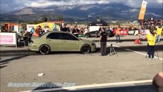 EVO extreme tuners 8.7sec 265km DRAG RACE