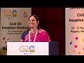 Nidhi Goyal | Plenary Session 3 | C20 Inception Conference