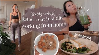 WHAT I EAT IN A DAY WHEN WORKING FROM HOME // healthy & realistic, yummy recipes for a work day!