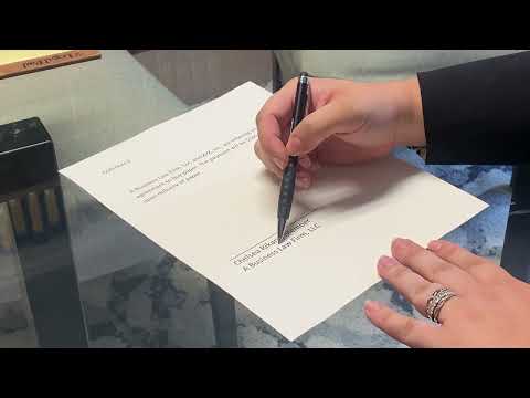 How do you sign a contract?