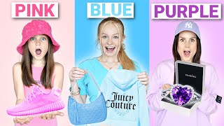 BUYING ANYTHING in ONE COLOUR! *shopping challenge* | Family Fizz