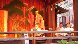 【4K】Shitaya Shrine festival street food and traditional dance in Tokyo 2018