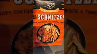 #2437 Mr Schnitzel! Fire Smoke Society! $4🍻 #breading #crispy #spices #cooking #shorts