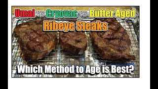 Ribeye Steak Umai v Cryovac Wet v Butter Aged How-To BBQ Champion Harry Soo SlapYoDaddyBBQ.com