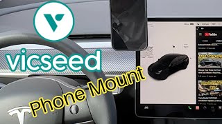 VICSEED Tesla Model Y \u0026 3 Magnetic Phone Mount Review