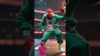 Spiderman squid game dance #SquidGameSeason2 #PinkGuards #spiderman#netflix