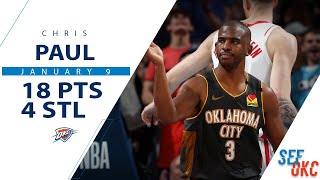 Chris Paul's Full Highlights: 18 PTS, 6 REB, 5 AST, 4 STL vs Rockets | 2019-20 NBA Season - 1.9.20