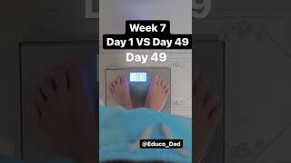 Week 7 📉🤯 down 25.0lbs carnivore diet before and after (Dad’s keto weight loss results) #shorts