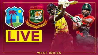 🔴 LIVE | West Indies v Bangladesh | 3rd T20I