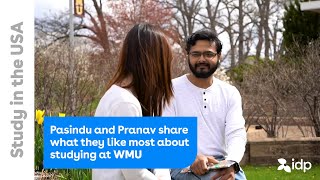 Pasindu and Pranav share what they like most about studying at WMU