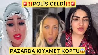 PAZARDA BÜYÜK TARTIŞMA(POLİSİ ARADILAR)