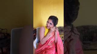 Sakshi agarwal sexy saree draping #grwm #grwmoutfit #sakshiagarwal #sexy #shorts #navel #grwmmakeup