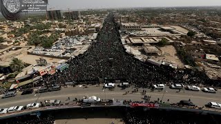 Karbala Full HD | 6crore Pilgrimage at Karbala | ARBAEEN Drone Shot | Areal View of Karbala