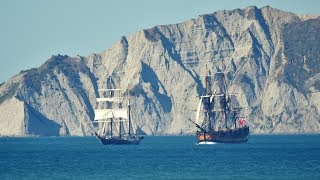 Tuia 250 commemorations - Replica of Captain Cook’s Endeavour docks in Gisborne