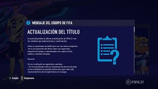 NUEVA ACTUALIZACION FIFA 21 - NUEVO PARCHE FIFA 21 - NERFEAN LA PRESION Y BASCULAR HACIA EL BALON