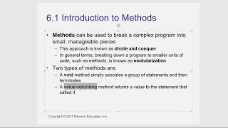 C# Chapter 6 Modurizing Your Code with Methods Part 1 swf
