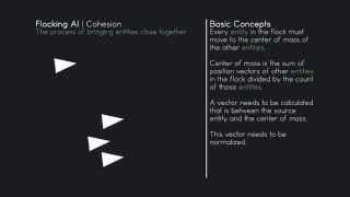 [Flocking AI] 01 - Cohesion Concepts