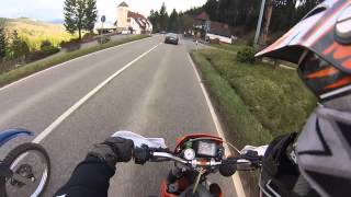 YAMHA DT VS KTM LC2 125 Schönberg