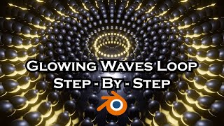 Sci Fi Sphere Waves Neon Loop - Blender Tutorial