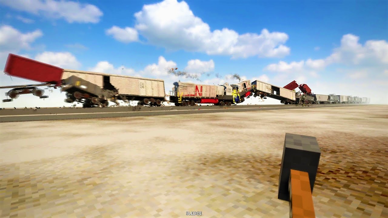 Play Train Crash Map Teardown Youtube