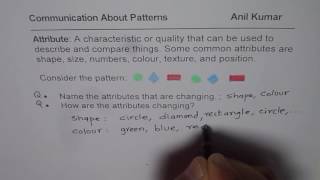 Understand Attributes to Describe Patterns