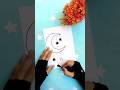 Diy white paper Eid Mubarak card