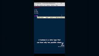 Python Basics! Boolean  #python    #programming    #tutorial    #bool