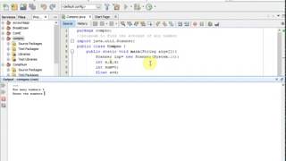 Java tutorial Average of any numbers