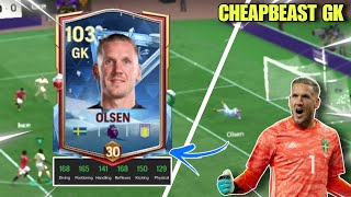 CHEAPBEAST GOALKEEPER IN FC MOBILE || MAX RATED OLSEN POWER TEST 🔥 OLSEN FC MOBILE