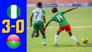 Nigeria U20 vs Burkina Faso U20 [3-0] WAFU Zone B U20 Women’s Cup