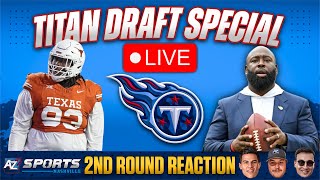 Titans Draft LIVE: Reacting to the Titans selection in the second round of the 2024 NFL Draft